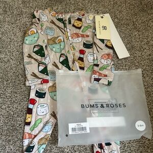 Bums and Roses On a Seafood Diet Bamboo Footie